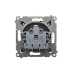 SIMON 54 WMDW-0311Sx-046 Gniazdo Schuko z przesłonami (moduł) 16A, 250V~, szybkozłącza; brąz mat