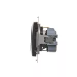 SIMON 54 WMDW-0311Sx-046 Gniazdo Schuko z przesłonami (moduł) 16A, 250V~, szybkozłącza; brąz mat