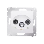 SIMON 54 WMDA-02018z-011 Gniazdo antenowe R-TV-SAT przelotowe (moduł); biały