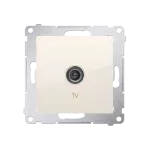 SIMON 54 WMDA-01000x-041 Gniazdo antenowe TV pojedyncze (moduł). Do instalacji indywidualnych; kremowy