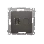 SIMON 54 WMDH-0XXXX1-046 Gniazdo HDMI (moduł); brąz mat