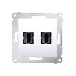 SIMON 54 WMDH-0XXXX2-011 Gniazdo HDMI podwójne (moduł); biały