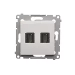 SIMON 54 WMDH-0XXXX2-011 Gniazdo HDMI podwójne (moduł); biały