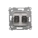 SIMON 54 WMDH-0XXXX2-011 Gniazdo HDMI podwójne (moduł); biały