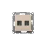 SIMON 54 WMDH-0XXXX2-041 Gniazdo HDMI podwójne (moduł); kremowy