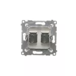 SIMON 54 WMDH-0XXXX2-044 Gniazdo HDMI podwójne (moduł); złoty mat