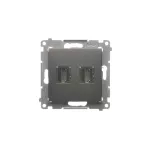 SIMON 54 WMDH-0XXXX2-048 Gniazdo HDMI podwójne (moduł); antracyt