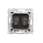 SIMON 54 WMDH-0XXXX2-049 Gniazdo HDMI podwójne (moduł); czarny mat