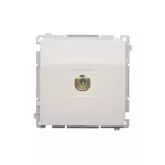 SIMON BASIC WMUA-03000x-1013 Gniazdo antenowe pojedyncze końcowe (moduł); biały (zastępuje BMAK1.01/..)