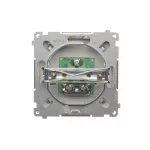 SIMON BASIC WMUA-03000x-J013 Gniazdo antenowe pojedyncze końcowe (moduł); stal inox (zastępuje BMAK1.01/..)