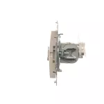 SIMON 54 WMDK-0640xx-041 Gniazdo komputerowe podwójne RJ45 kategoria 6 ekranowane z przesłoną przeciwkurzową (moduł); kremowy