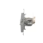 SIMON 54 WMDK-0640xx-043 Gniazdo komputerowe podwójne RJ45 kategoria 6 ekranowane z przesłoną przeciwkurzową (moduł); srebrny mat