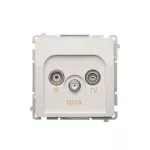 SIMON BASIC WMUA-06xxxx-1013 Gniazdo antenowe R-TV-DATA (moduł). 1x wejście: 5–862 MHz; biały