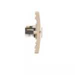 SIMON BASIC WMUT-0320x2-9011 Gniazdo telefoniczne RJ11 podwójne (moduł). Montaż gniazda na wkręty do puszki; beż