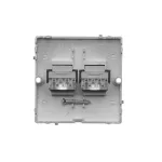 SIMON BASIC WMUT-0320x2-H011 Gniazdo telefoniczne RJ11 podwójne (moduł). Montaż gniazda na wkręty do puszki; satynowy