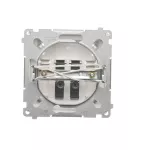 SIMON BASIC WMUG-02000x-1011 Gniazdo głośnikowe 2-krotne z polem opisowym (moduł). Przekrój przew.dla wejścia i wyjścia 2,5 mm2. Mocowanie na łapki i wkręty; biały