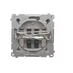 SIMON BASIC WMUG-02000x-J011 Gniazdo głośnikowe 2-krotne z polem opisowym (moduł). Przekrój przew.dla wejścia i wyjścia 2,5 mm2. Mocowanie na łapki i wkręty; stal inox