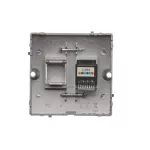 SIMON BASIC WMUT-0010x2-J011 Gniazdo telefoniczne RJ12 (moduł). Montaż gniazda na wkręty do puszki; stal inox