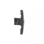 SIMON BASIC WMUK-0510F2-G011 Gniazdo komputerowe RJ45 pojedyncze, kategoria 5e (moduł). Montaż gniazda na wkręty do puszki; grafit matowy