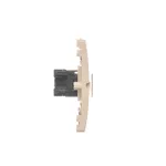 SIMON BASIC WMUM-0500F2-9011 Gniazdo komputerowe RJ45 kat.5e + telefoniczne RJ11 (moduł). Montaż gniazda na wkręty do puszki; beż