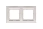 SIMON 54 PREMIUM WMDZ-0120xx-043 Ramka 2-krotna PREMIUM IP20 / IP44; srebrny mat