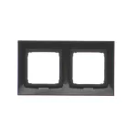 SIMON 54 PREMIUM WMDZ-0120xx-049 Ramka 2-krotna PREMIUM IP20 / IP44; czarny mat