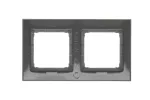 SIMON 54 PREMIUM WMDZ-0120xK-048 Ramka 2-krotna PREMIUM do puszek karton-gips IP20 / IP44; antracyt