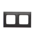 SIMON 54 PREMIUM WMDZ-0120xK-049 Ramka 2-krotna PREMIUM do puszek karton-gips IP20 / IP44; czarny mat