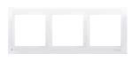 SIMON 54 PREMIUM WMDZ-0130xx-011AB Ramka 3-krotna PREMIUM IP20 / IP44; antybakteryjny biały