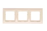 SIMON 54 PREMIUM WMDZ-0130xK-041 Ramka 3-krotna PREMIUM do puszek karton-gips IP20 / IP44; kremowy