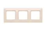 SIMON 54 PREMIUM WMDZ-0130xK-041 Ramka 3-krotna PREMIUM do puszek karton-gips IP20 / IP44; kremowy
