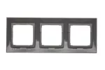 SIMON 54 PREMIUM WMDZ-0130xK-046 Ramka 3-krotna PREMIUM do puszek karton-gips IP20 / IP44; brąz mat