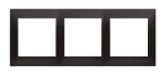 SIMON 54 PREMIUM WMDZ-0130xK-048 Ramka 3-krotna PREMIUM do puszek karton-gips IP20 / IP44; antracyt