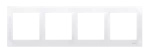 SIMON 54 PREMIUM WMDZ-0140xx-011 Ramka 4-krotna PREMIUM IP20 / IP44; biały