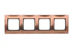 SIMON 54 PREMIUM WMDZ-0140xM-036 Ramka 4-krotna PREMIUM IP20 / IP44; miedź rustykalna