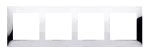 SIMON 54 PREMIUM WMDZ-0140xM-063 Ramka 4-krotna PREMIUM IP20 / IP44; chrom