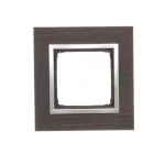 SIMON 54 NATURE WMDZ-0110xS-084 Ramka 1-krotna Nature-Drewno, SREBRNE WENGE, IP20/IP44 (IP44-należy zastosować uszczelkę ramki DUN1)