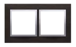 SIMON 54 NATURE WMDZ-0120xS-078 Ramka 2-krotna Nature-Metal, INOX YIN, IP20/IP44 (IP44-należy zastosować zestaw uszczelek DUN2)