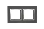 SIMON 54 NATURE WMDZ-0120xS-078 Ramka 2-krotna Nature-Metal, INOX YIN, IP20/IP44 (IP44-należy zastosować zestaw uszczelek DUN2)