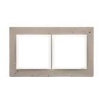 SIMON 54 NATURE WMDZ-0120xS-091 Ramka 2-krotna Nature-Beton, AL BETONE, IP20/IP44 (IP44-należy zastosować zestaw uszczelek DUN2)