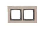 SIMON 54 NATURE WMDZ-0120xS-093 Ramka 2-krotna Nature-Beton, FUNDA MENTE, IP20/IP44 (IP44-należy zastosować zestaw uszczelek DUN2)