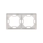 SIMON BASIC STANDARD WMYZ-04220x-J013 Ramka 2-krotna – uniwersalna poziom i pion; stal inox