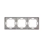 SIMON BASIC STANDARD WMYZ-04320x-J013 Ramka 3-krotna – uniwersalna poziom i pion; stal inox