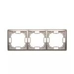 SIMON BASIC STANDARD WMYZ-04320x-H013 Ramka 3-krotna – uniwersalna poziom i pion; satynowy