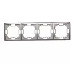 SIMON BASIC STANDARD WMYZ-04420x-J013 Ramka 4-krotna – uniwersalna poziom i pion; stal inox