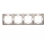 SIMON BASIC STANDARD WMYZ-04420x-H013 Ramka 4-krotna – uniwersalna poziom i pion; satynowy