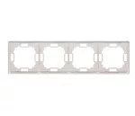 SIMON BASIC STANDARD WMYZ-04420x-H013 Ramka 4-krotna – uniwersalna poziom i pion; satynowy