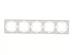 SIMON BASIC STANDARD WMYZ-04520x-1013 Ramka 5-krotna – uniwersalna poziom i pion; biały