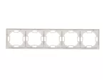 SIMON BASIC STANDARD WMYZ-04520x-J013 Ramka 5-krotna – uniwersalna poziom i pion; stal inox