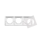 SIMON BASIC STANDARD WMYZ-04321x-1013 Ramka 3-krotna do wersji bryzgoszczelnej IP44 z kompletem uszczelek; biały